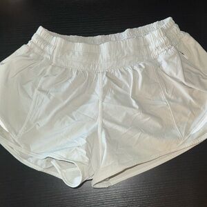 Lululemon Athletica White Athletic Shorts Lightweight Elastic Waist